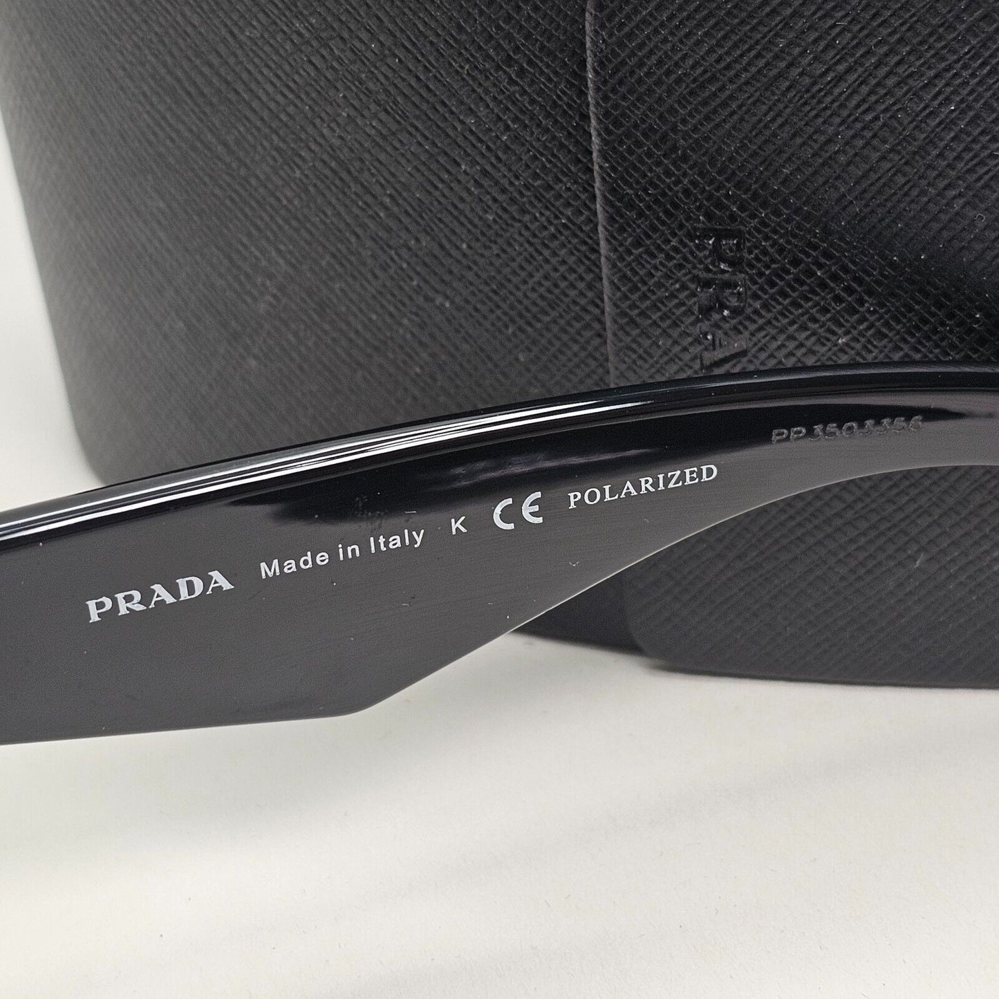 Prada Sunglasses 2013 Vintage Black Triangle Logo PR32PS SPR 32P 1AB-5W1 230924