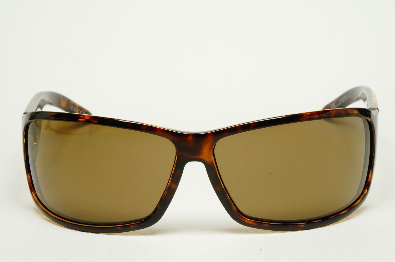 Gucci Sunglasses 2004 Vintage Brown Tortoise Wrap Retro GG 1583/S V086J 050225