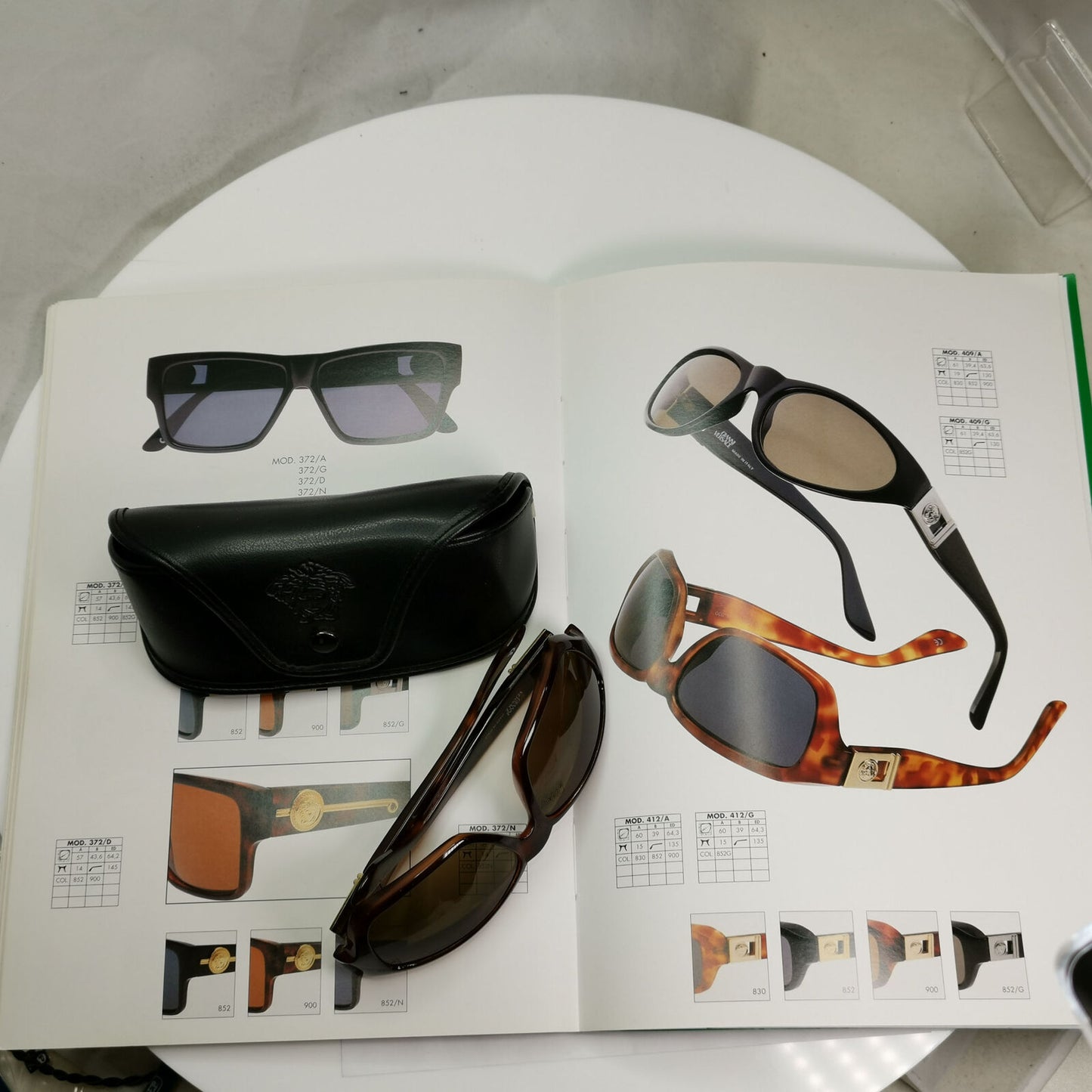 Gianni Versace 1996 Sunglasses Vintage Gold Brown Retro MOD 412/A COL 900 151222
