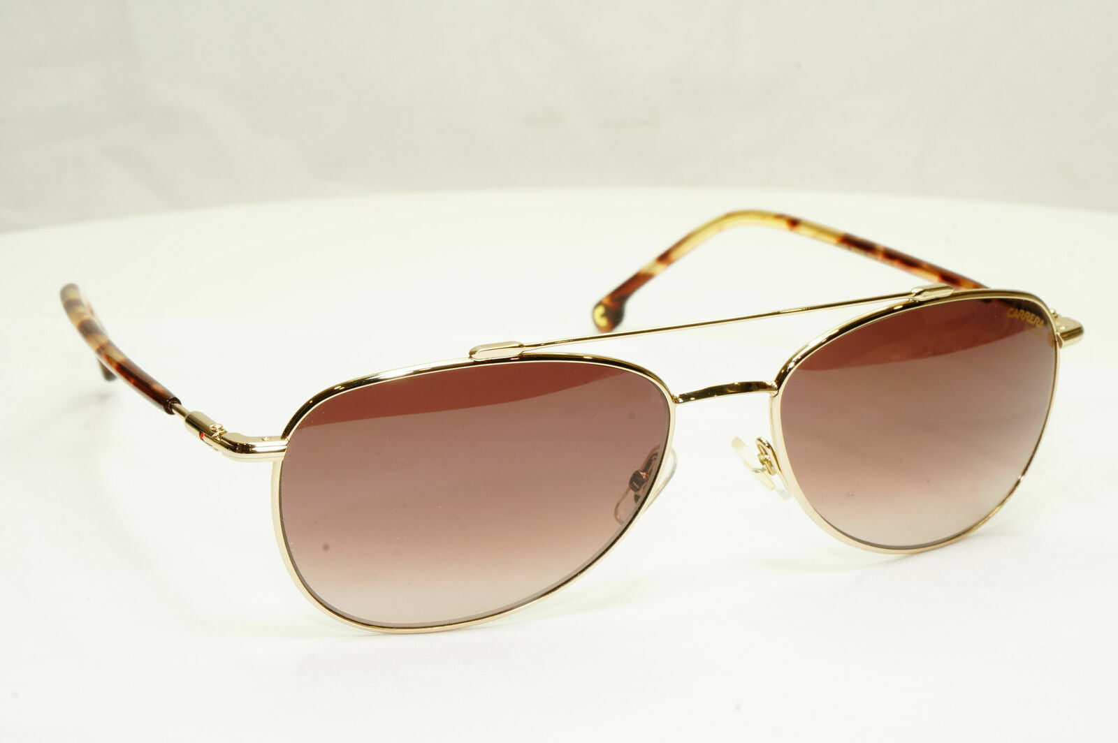 Carrera Gold Sunglasses Pilot Gradient Brown Fade Mens Metal 224 05JHA 58mm