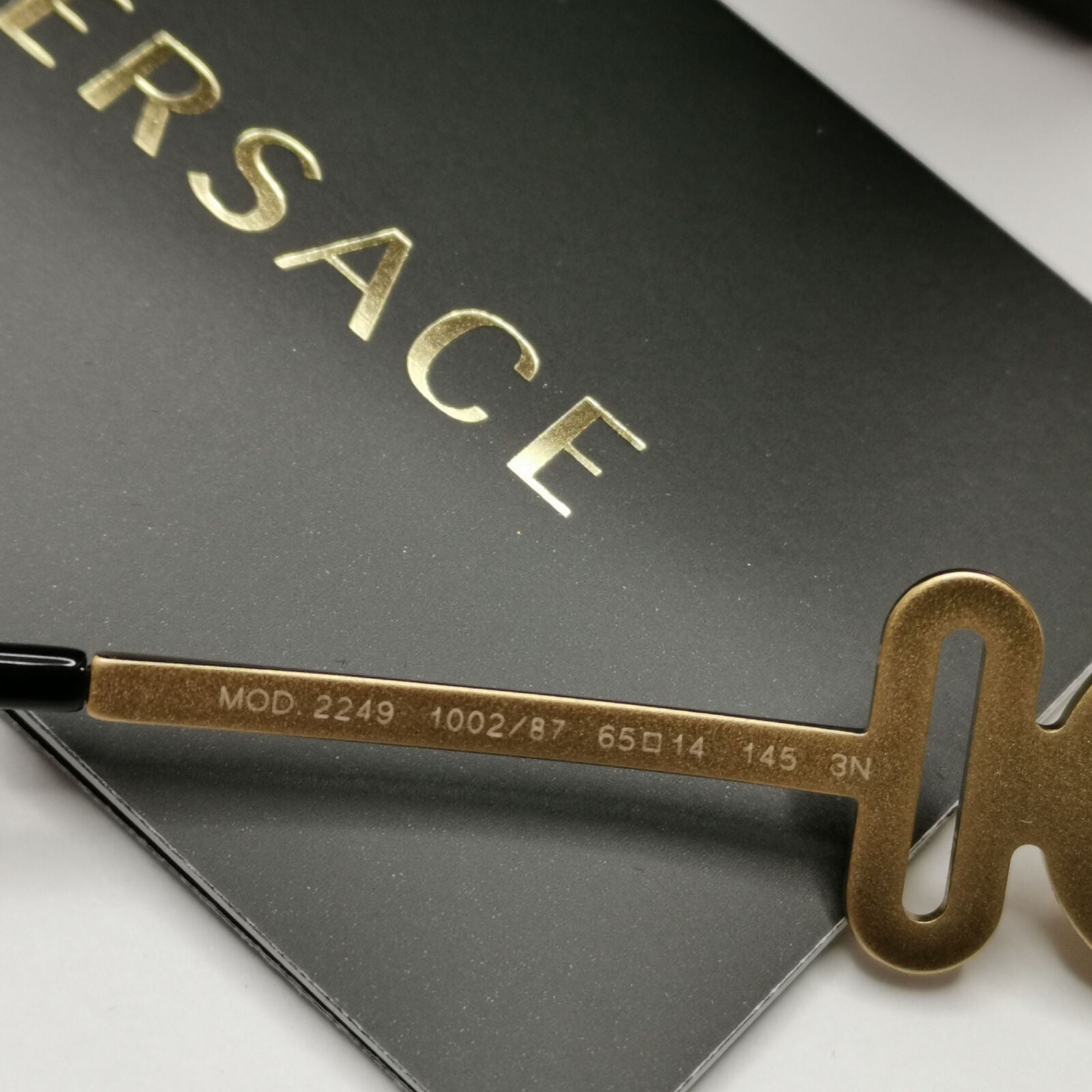 Versace Sunglasses Gold Pilot Metal Medusa Black Large MOD 2249 1002/87
