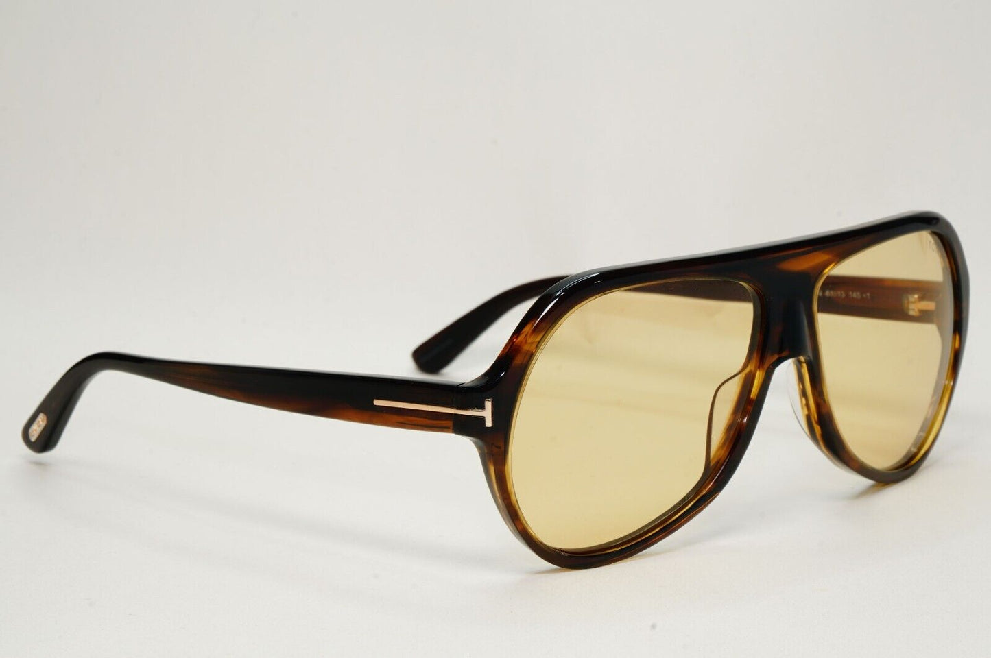 Tom Ford Sunglasses Thomas Brown Yellow Gold Pilot Navigator FT0732 TF 732 56N