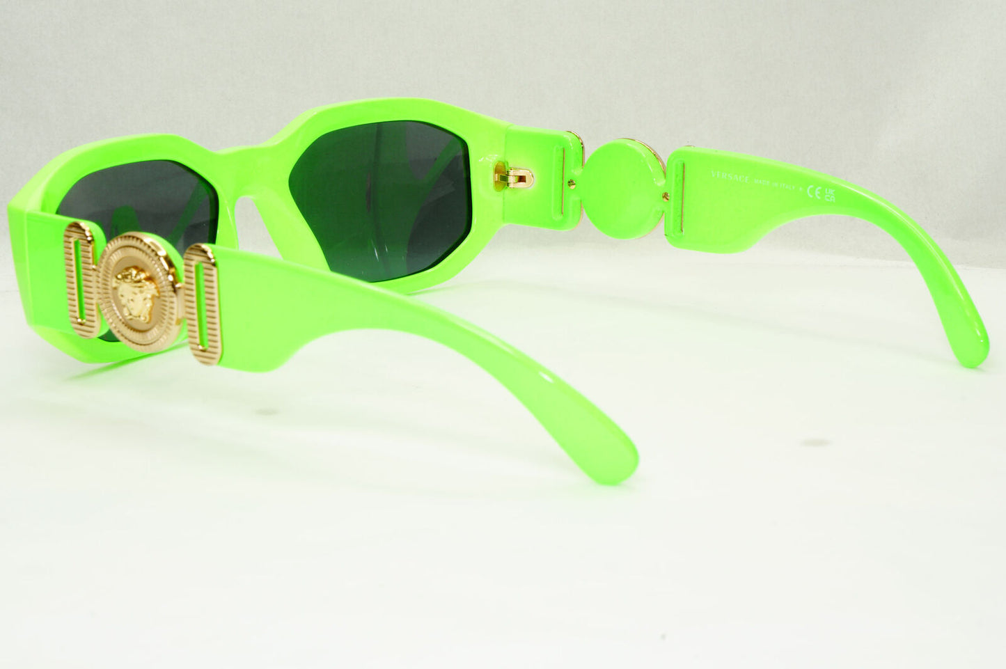Versace Sunglasses Green Fluorescent Lime Gold Medusa MOD 4361 5319/87