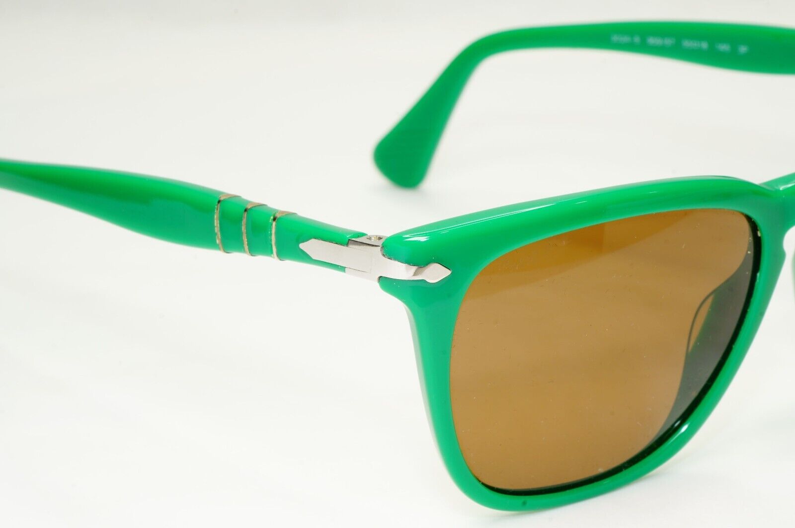 Persol Sunglasses 2012 Capri Polarized Green Brown Square 3024-S 959/57 55mm