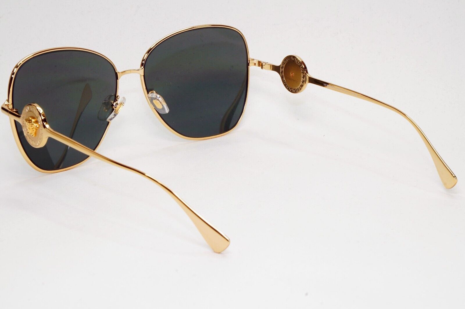 Versace Sunglasses Gold Medusa Metal Black Square Large MOD VE 2256 1002/87 60mm