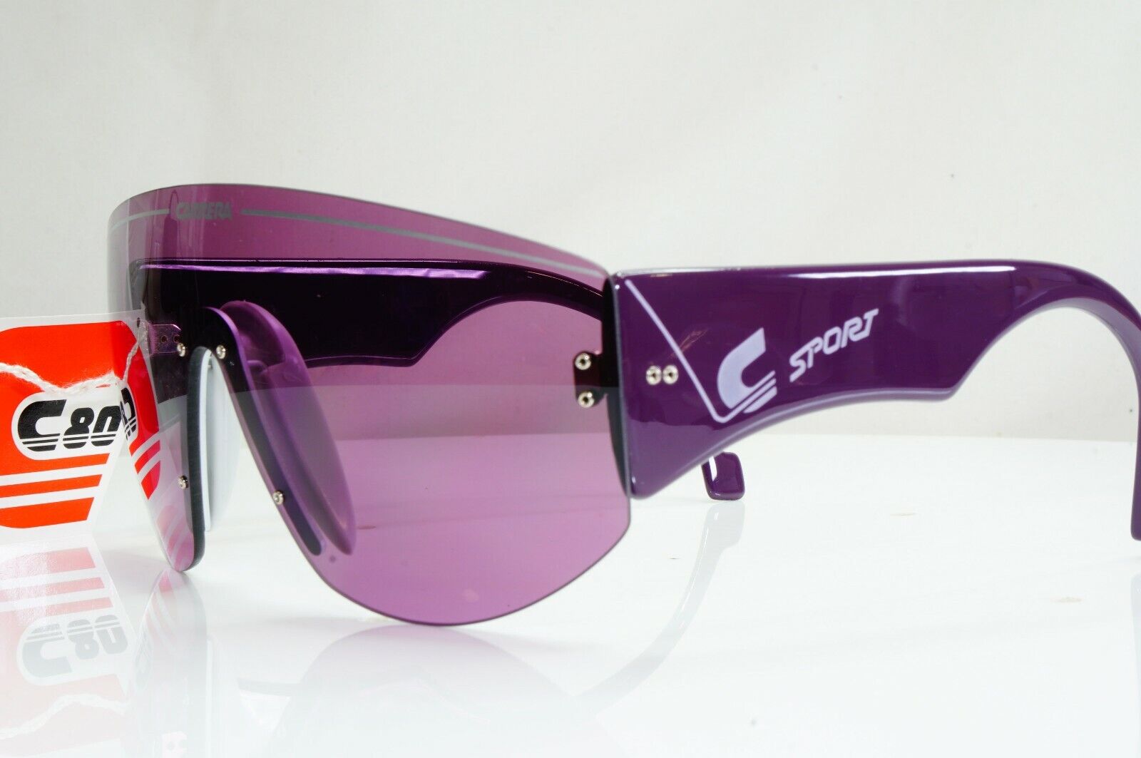 Authentic CARRERA Vintage Sunglasses 1990s NOS Shield C80 Ski 5414 80 26970