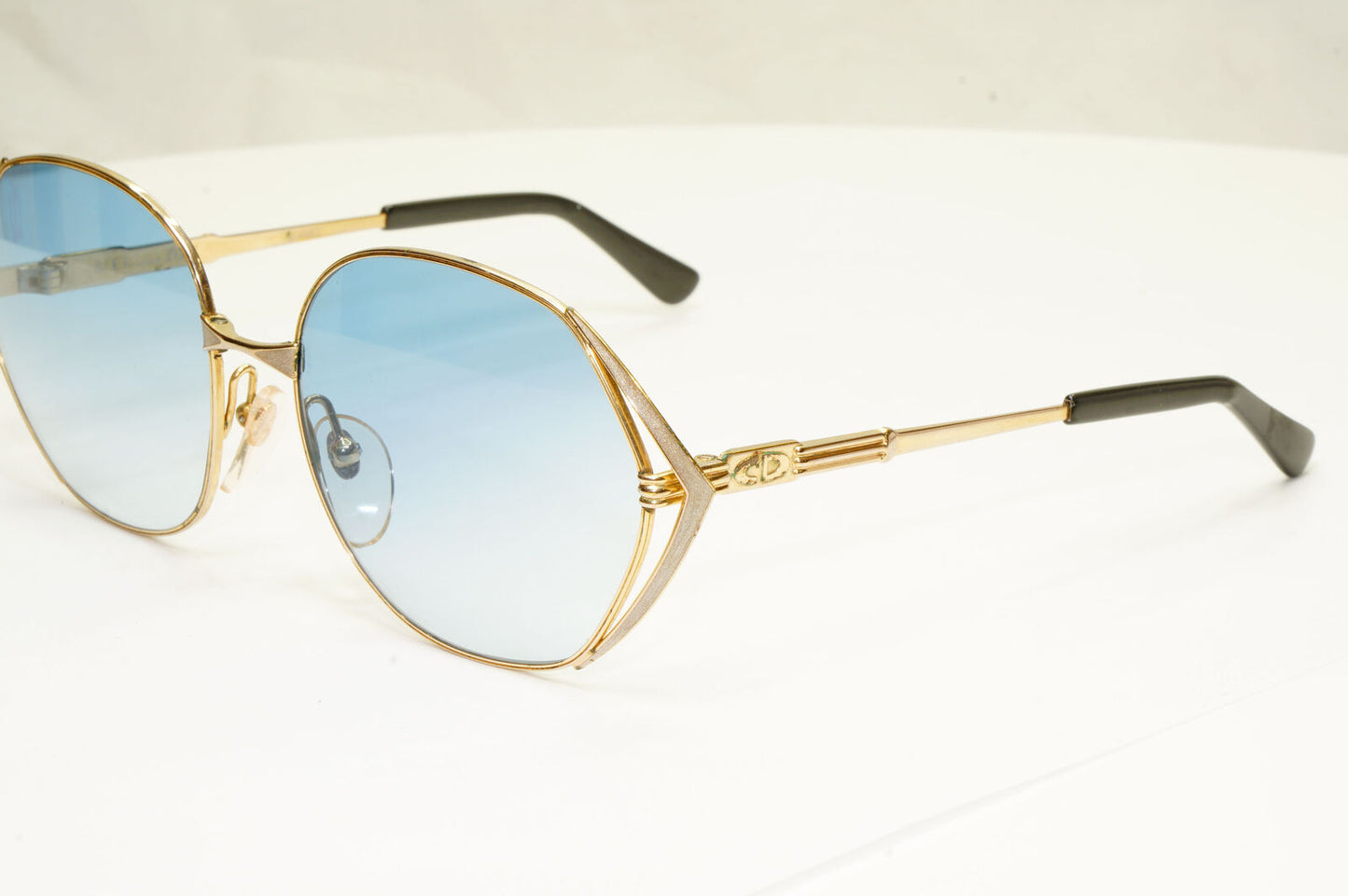 Dior Womens Vintage Sunglasses Germany 1990s Gold 2302 42 36213