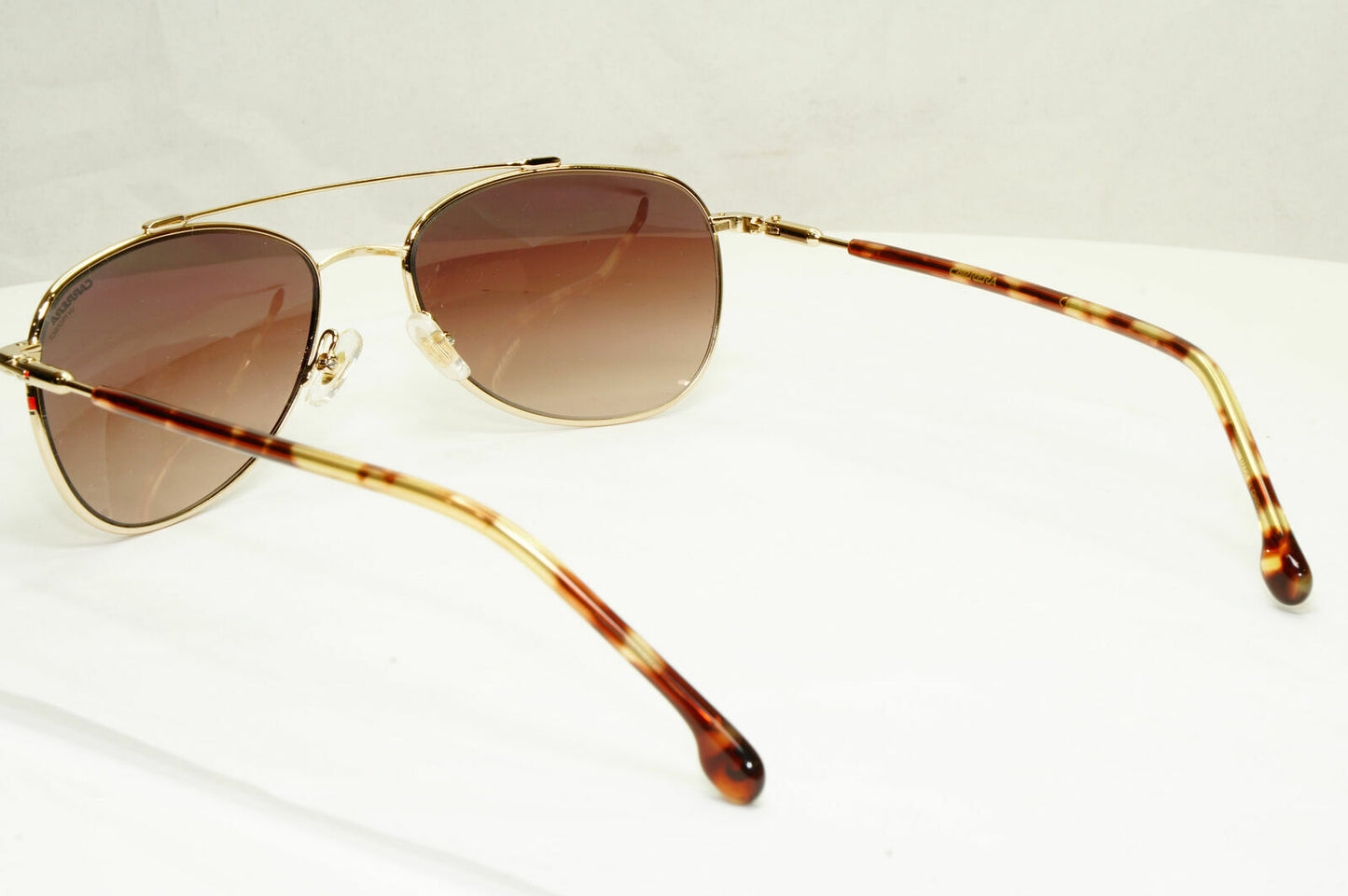 Carrera Gold Sunglasses Pilot Gradient Brown Fade Mens Metal 224 05JHA 58mm
