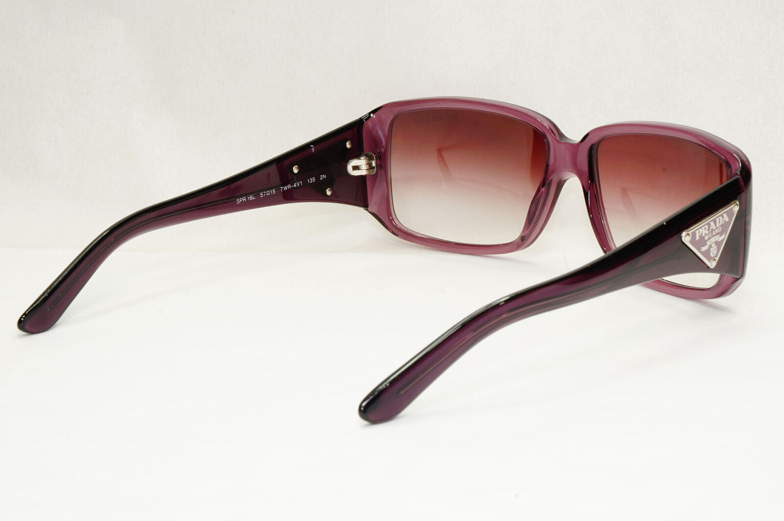 Prada Sunglasses 2010 Vintage Triangle Logo Purple PR16LS SPR 16L 7WR-4V1 141223