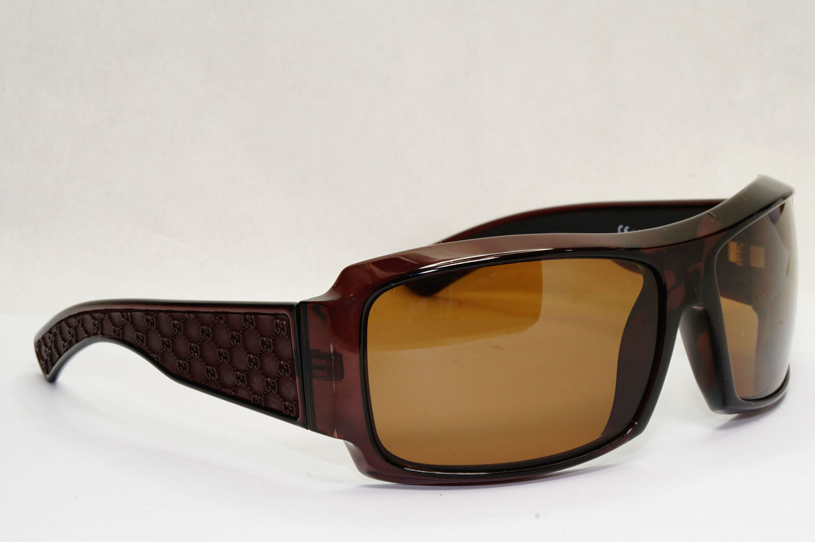 Gucci Sunglasses 2003 Vintage Monogram Brown Wrap Square GG 1559/S LJCX7 190224