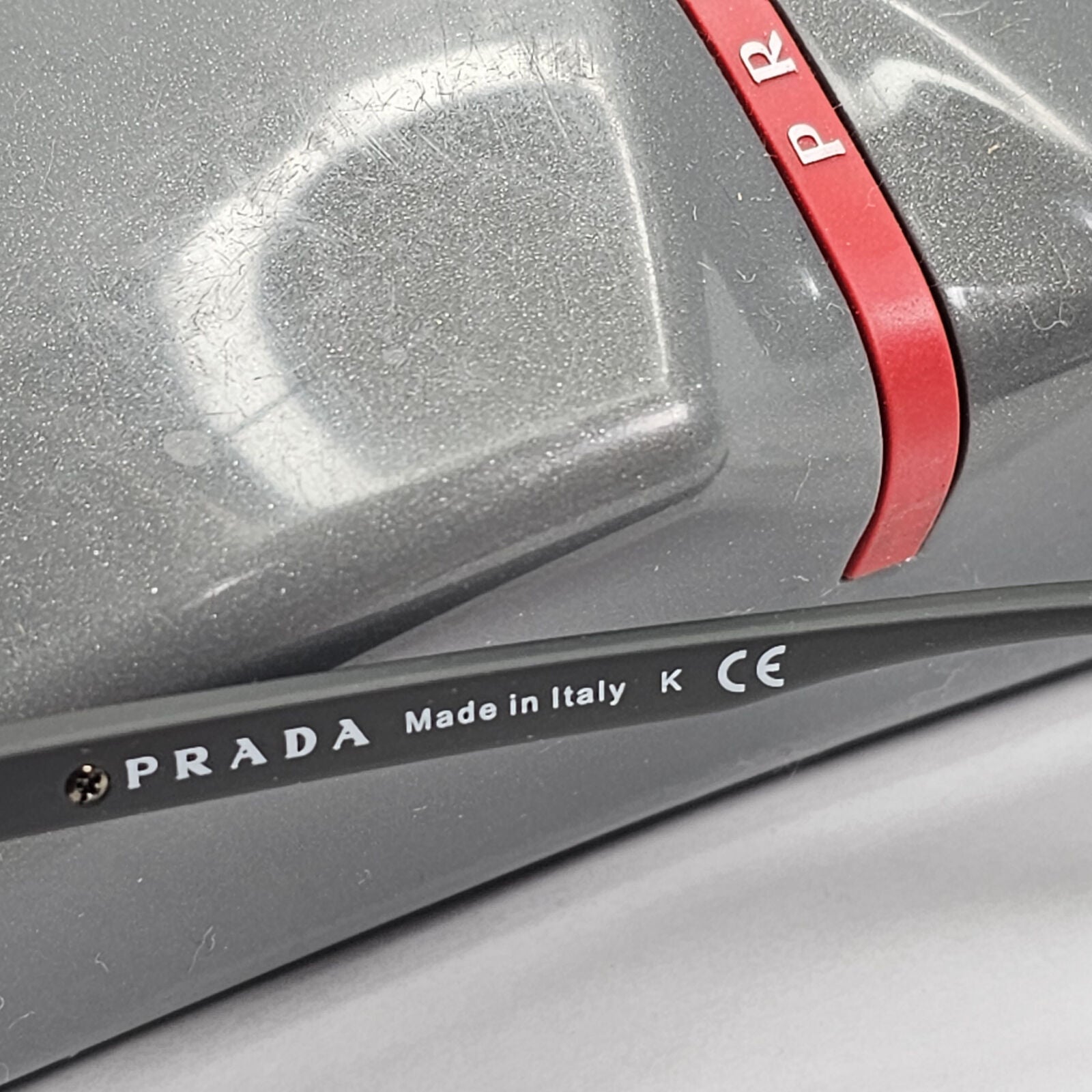 Prada Sunglasses Black Silver Mirror Square PS01TS SPS 01T DG0-2B0 56mm 050124