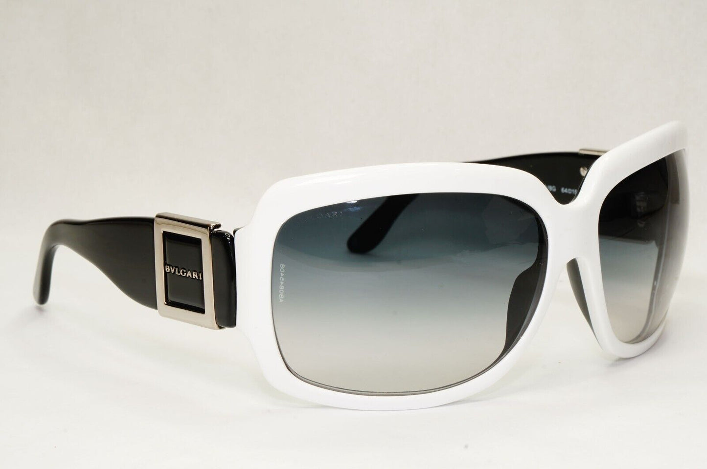 Bvlgari Sunglasses 2008 Vintage White Black Grey Gradient 8024 882/8G 121223