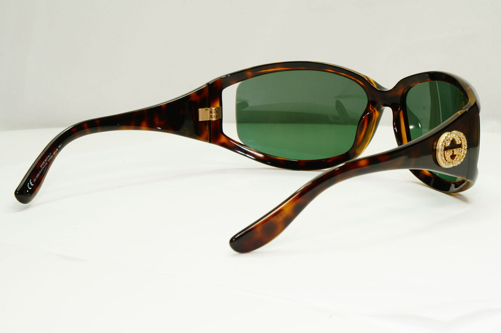 Gucci 2005 Sunglasses Vintage Brown Green Gold GG 2989/S/STRASS V088U 181022