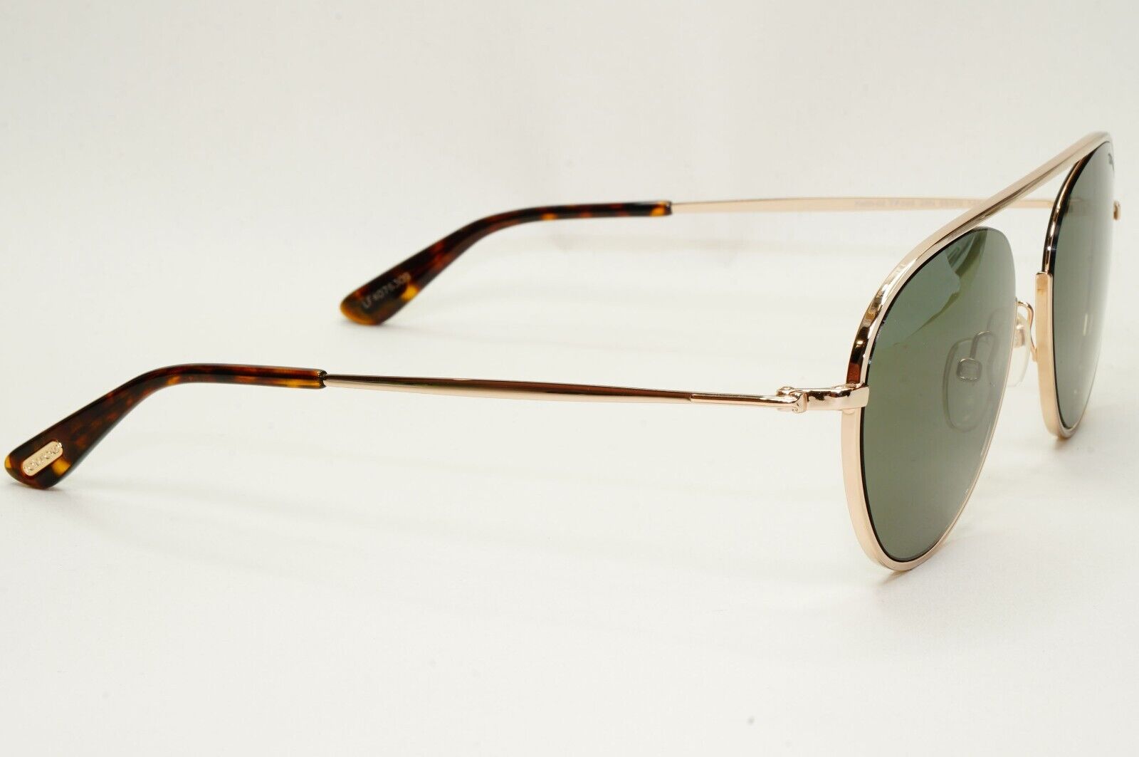Tom Ford Sunglasses Keith-02 Gold Dark Green Metal Pilot FT0599 TF 599 28N 55mm