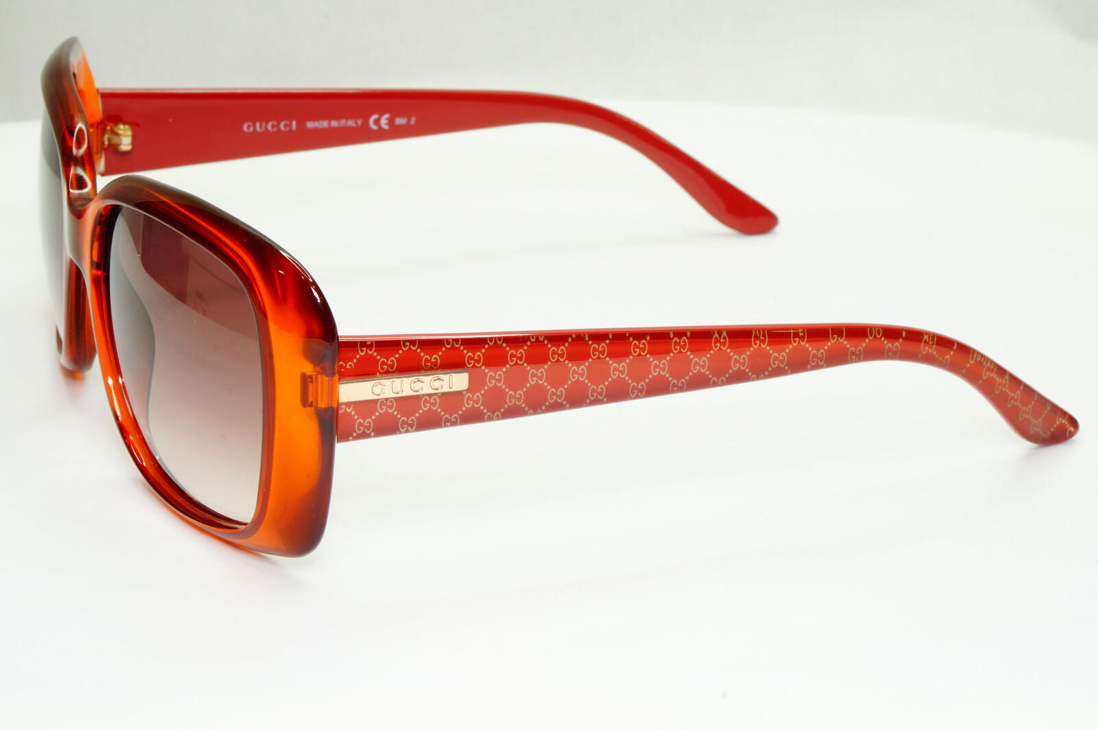 Gucci 2008 Sunglasses Monogram Vintage Brown Gradient GG 3577/S WJ8S2 130423
