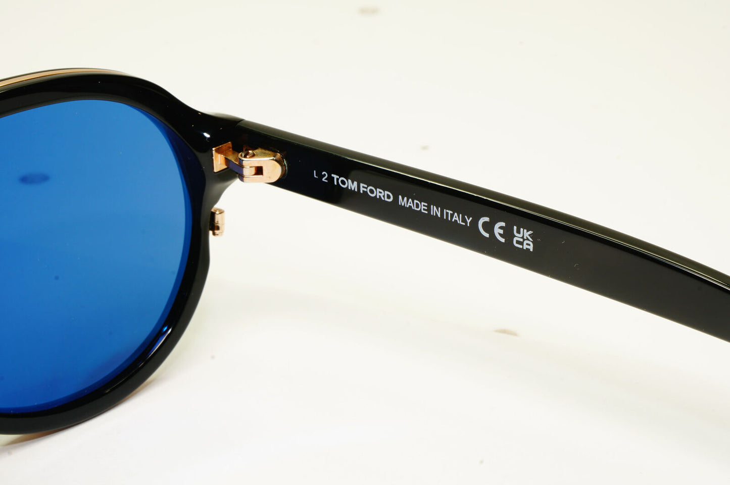 Tom Ford Geoffrey Sunglasses Black Blue Gold Pilot Designer Mens TF 779 01V