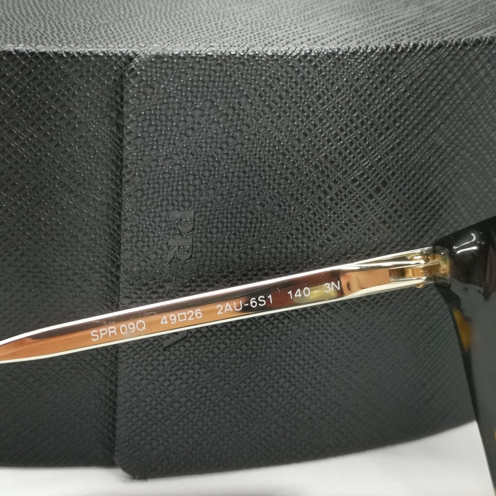 Prada Sunglasses Cinema Gold Brown Tortoise Square PR09QS SPR 09Q 2AU-6S1 170125