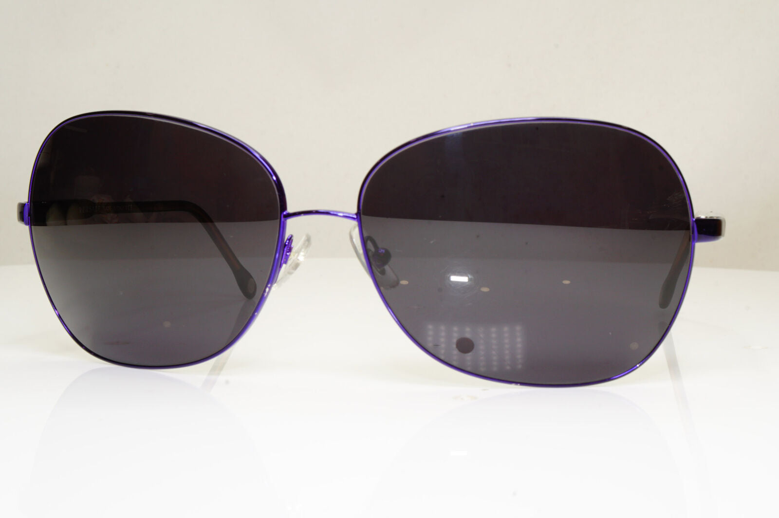 Versace Violet Womens Vintage Sunglasses Black Brown Square 2124 1230/5E 29269