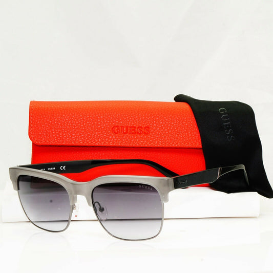 Authentic GUESS Mens Sunglasses Grey Black Gradient Smoke Square GU 6912 20B
