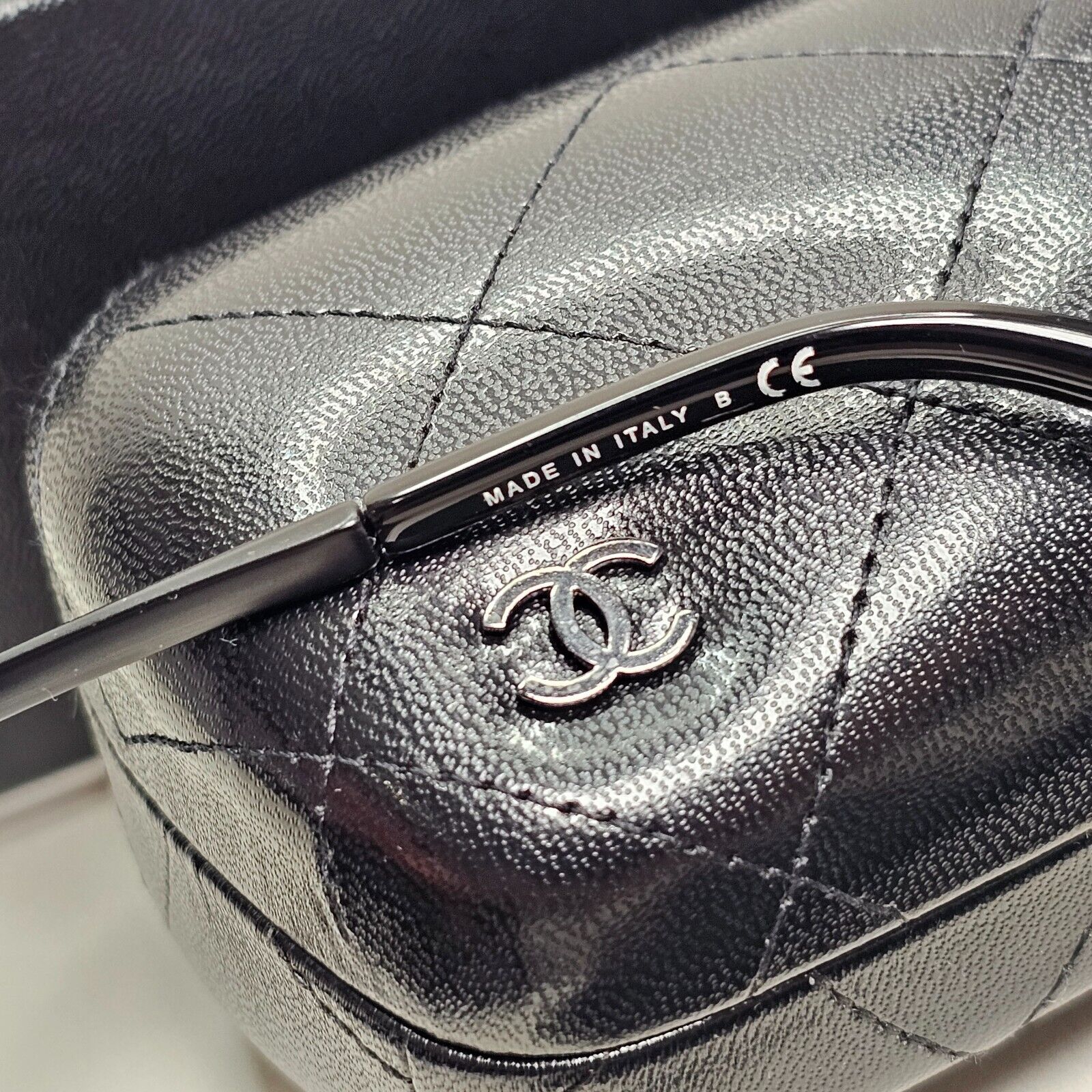 Chanel Sunglasses Pearl Black Oval 5428-H c.501/S4 56mm