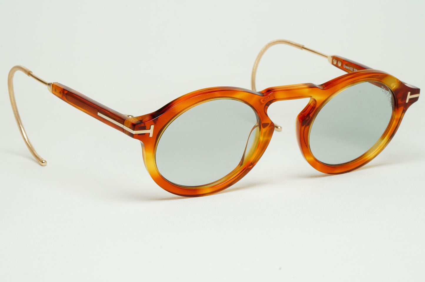 Tom Ford Sunglasses Grant-02 Ear Loop Hook Brown Grey FT0632 TF 632 53A 48mm