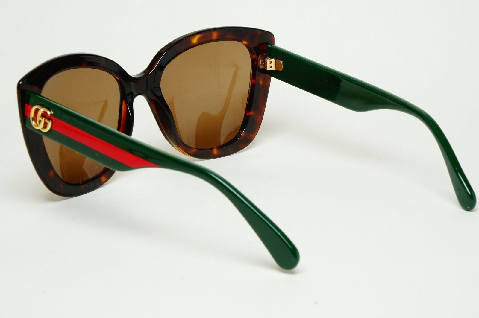 Gucci Sunglasses 2021 Brown Green Red Tortoise Square GG0860S 001 53mm 180125