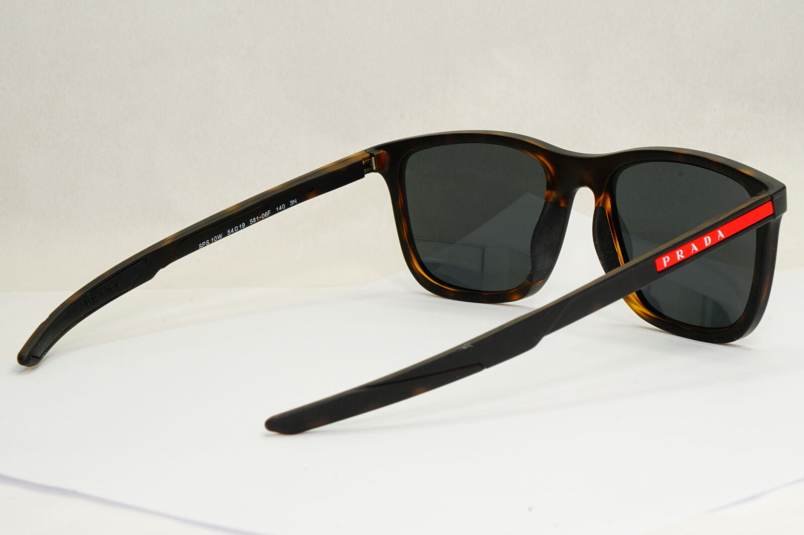 Prada Sunglasses Dark Brown Tortoiseshell Square Grey PS10WS SPS 10W 581-06F