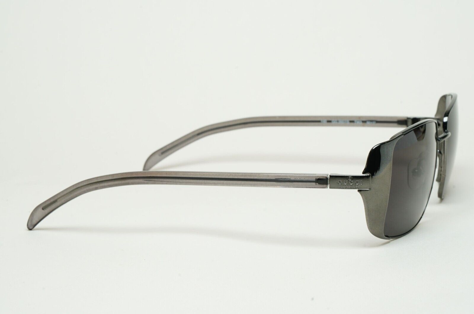 Gucci Sunglasses 1999 Vintage Black Gunmetal Squre GG 2657/S TW3 52mm 100225