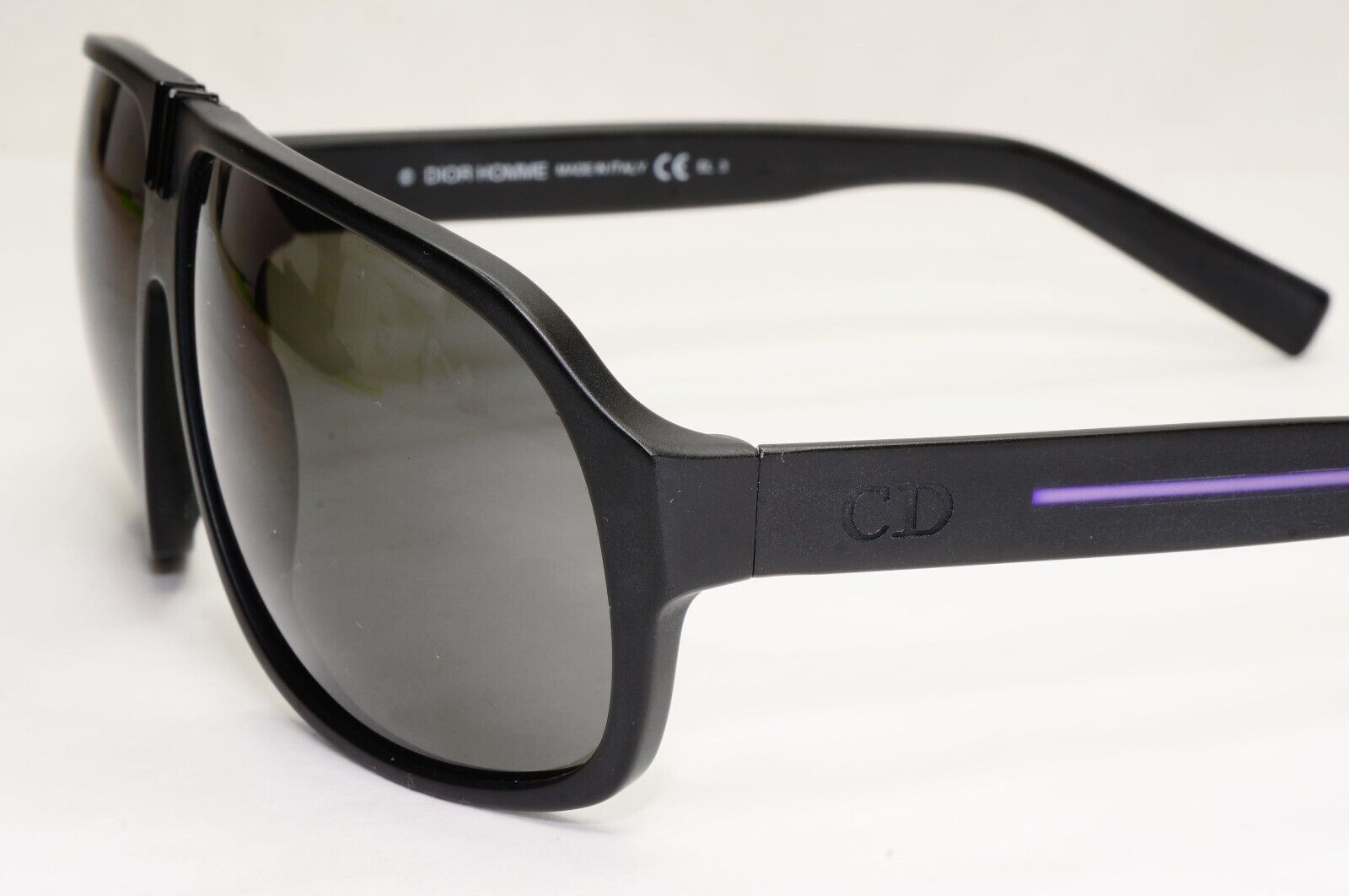 Dior Sunglasses 2014 Vintage Pilot Square Black Tie 131S WRDNR 64mm 121223