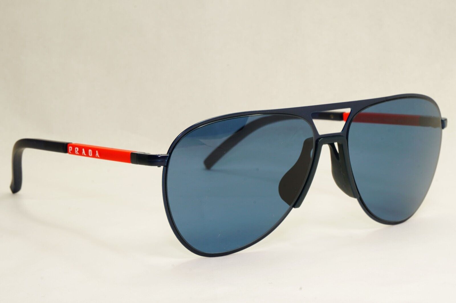 Prada Sunglasses Pilot Blue Navy Matte Metal PS51XS SPS 51X 06S-07L 59mm