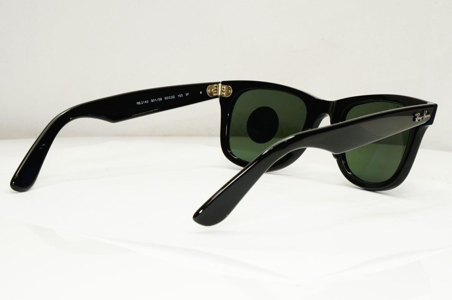 Ray-Ban Sunglasses Wayfarer Polarised Black Green RB 2140 Wayfarer 901/58 50mm