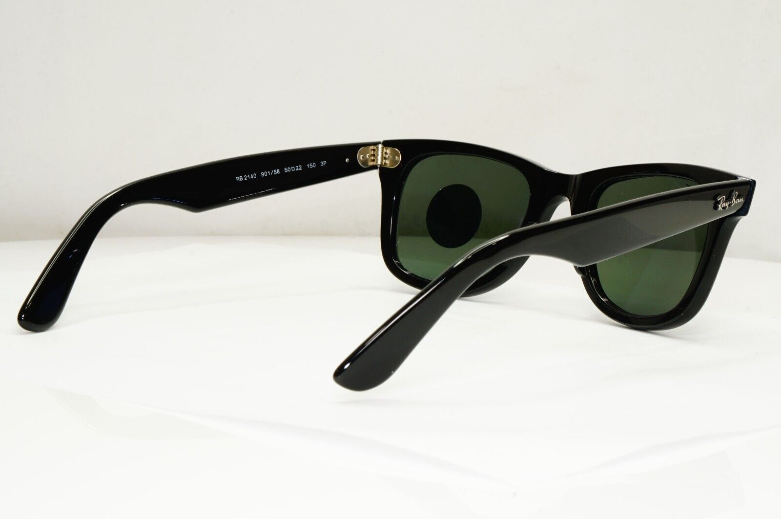 Ray-Ban Sunglasses Wayfarer Polarised Black Green RB 2140 Wayfarer 901/58 50mm