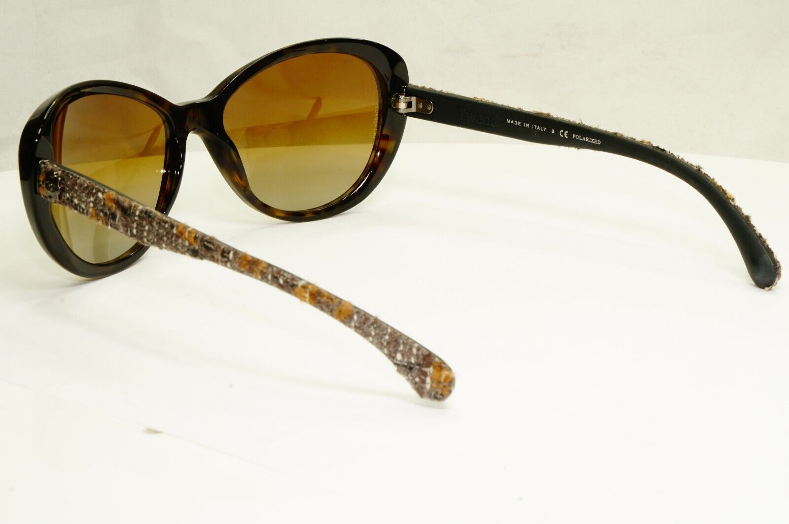 CHANEL Brown Polarized Sunglasses Tweed Collection Gradient 5241 714/T5 24270