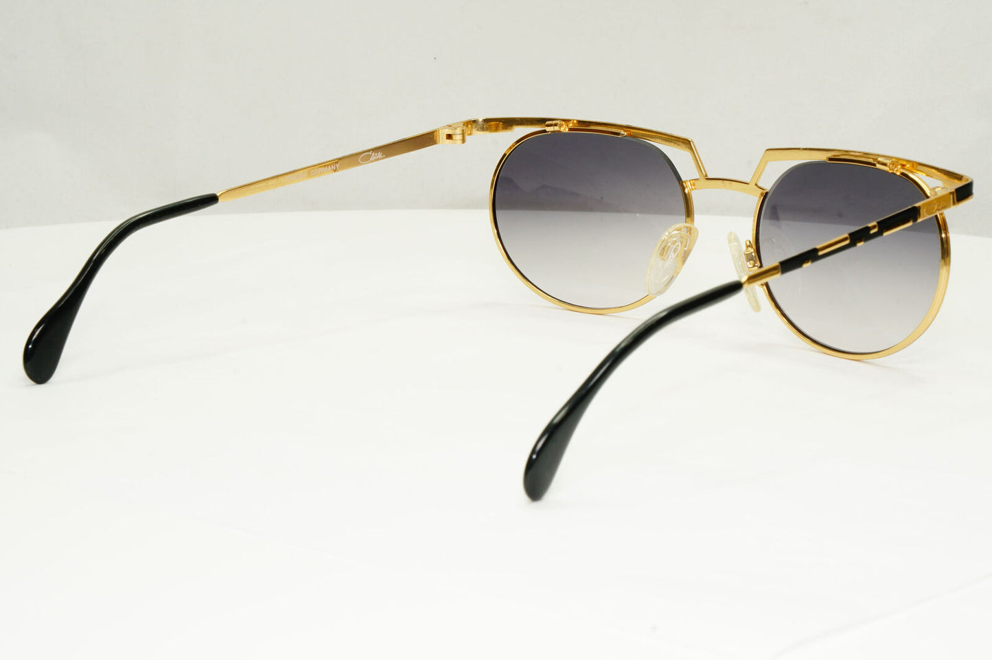 Cazal 1990s Vintage Sunglasses Metal Gold Black Grey MOD 265 COL 302 071222