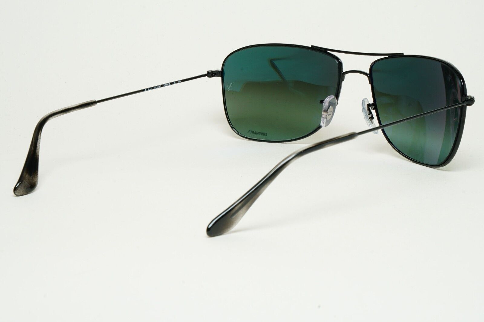 Ray-Ban Sunglasses Polarized Black Silver Chromance Mirror RB 3543 002/5L 59mm
