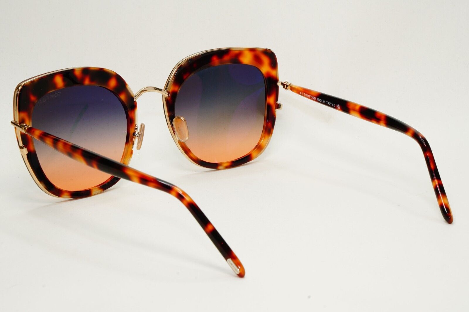 Tom Ford Sunglasses Virginia Brown Gold Havana Grey Gradient FT0945 TF 945 53P