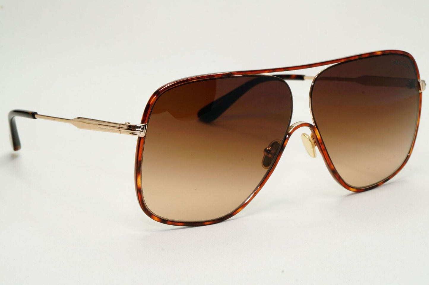Tom Ford Sunglasses Brady Oversized Brown Gold Gradient Square FT0841 TF 841 28F
