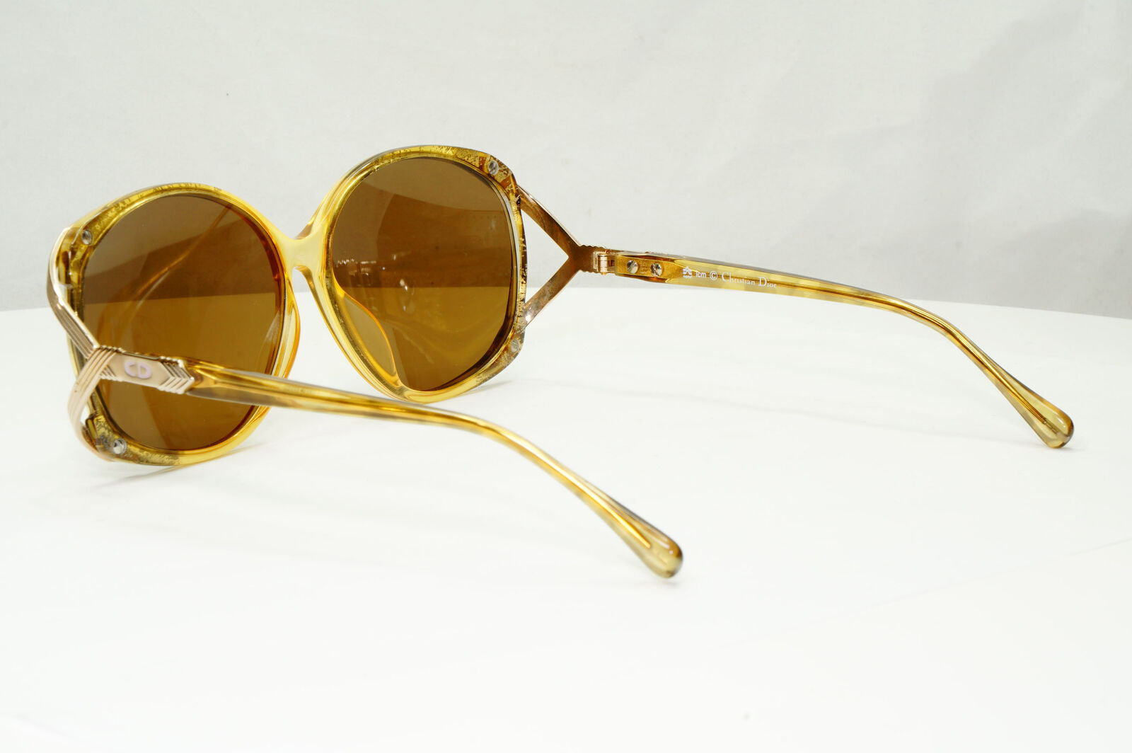 Dior 1990s Vintage Sunglasses Germany Gold Honey Transparent 2520 20 071222