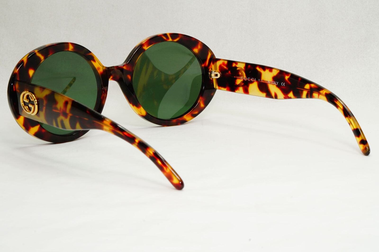 Gucci Sunglasses 2005 Vintage Round Brown Green Tortoise GG 2410/S 02Y 140124