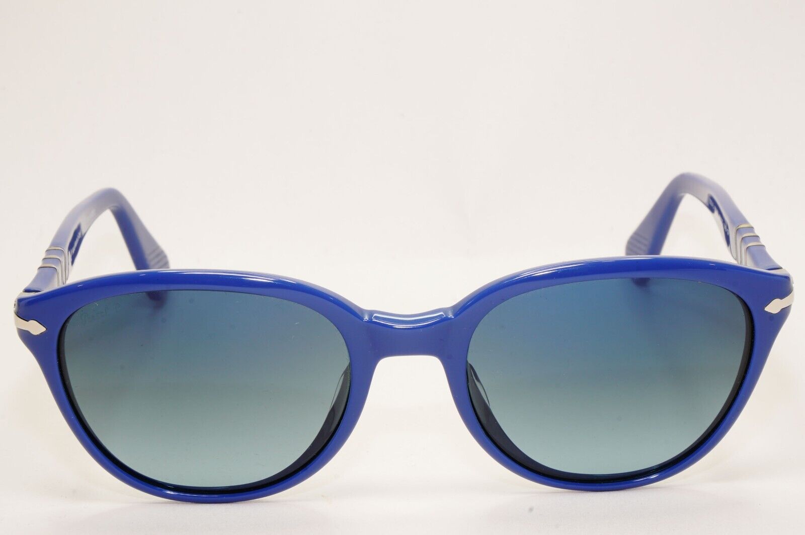 Persol Sunglasses 2012 Capri Blue Polarised Gradient Silver 3025-S 962/S3 53mm