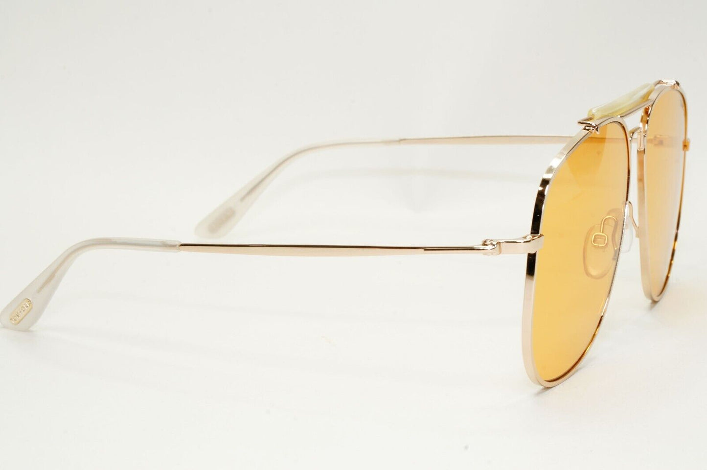 Tom Ford Sunglasses Connor-02 Gold Yellow Pilot Large Metal TF 557 28E FT0557