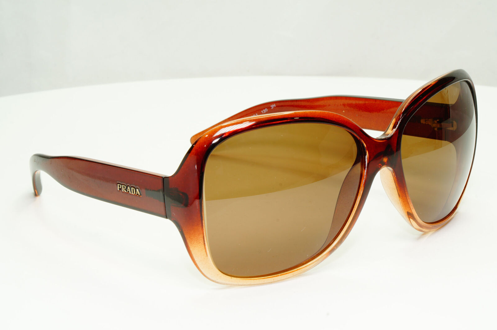 Prada 2012 Brown Sunglasses Square Large Transparent PR27MS SPR 27M GO5-6S1