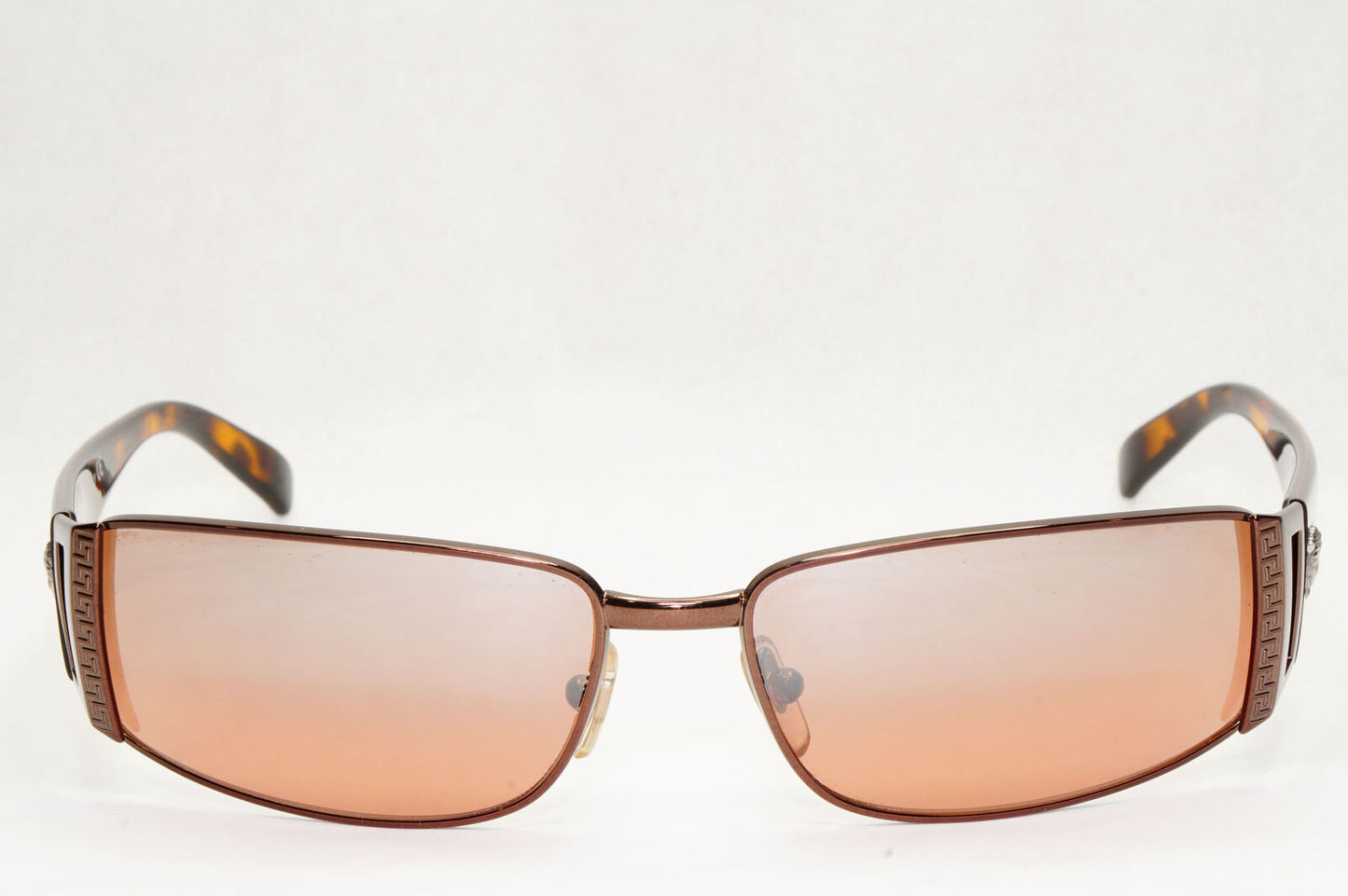 Versace Sunglasses 2003 Vintage Rectangle Brown Mirror MOD 2021 1006/6U 151223