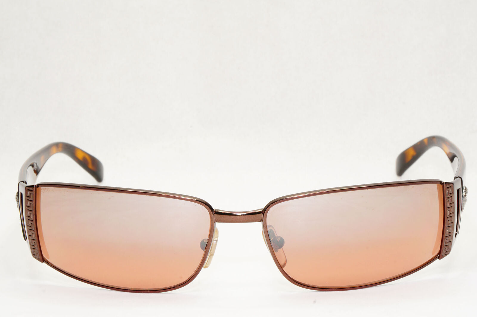 Versace Sunglasses 2003 Vintage Rectangle Brown Mirror MOD 2021 1006/6U 151223