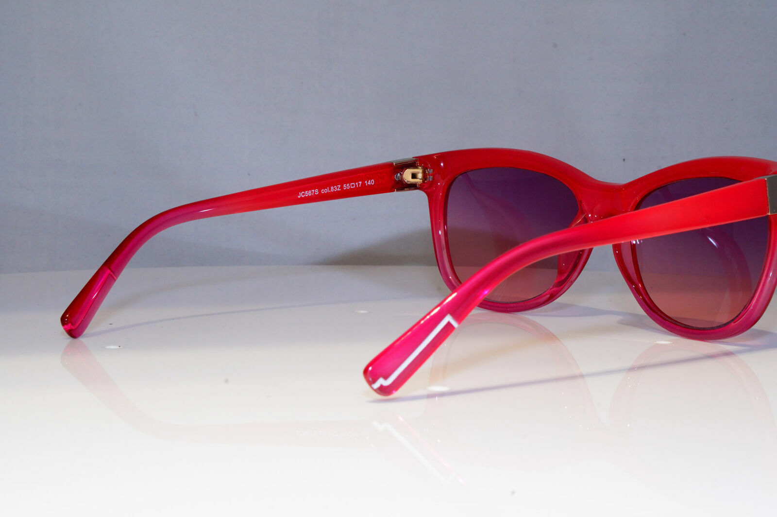 Authentic JUST CAVALLI Womens Sunglasses Pink Square MAGENTA JC 567S 83Z 21928