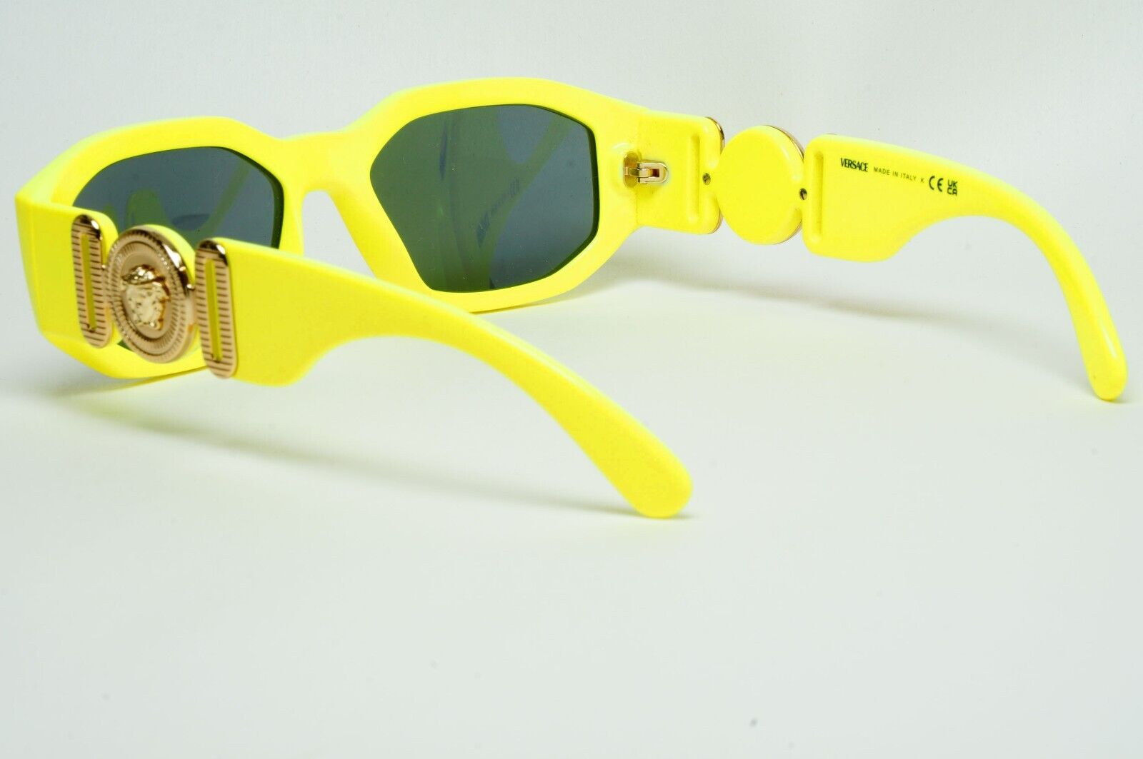 Versace Sunglasses Biggie Yellow Fluorescent Grey Gold Medusa VE 4361 5321/87