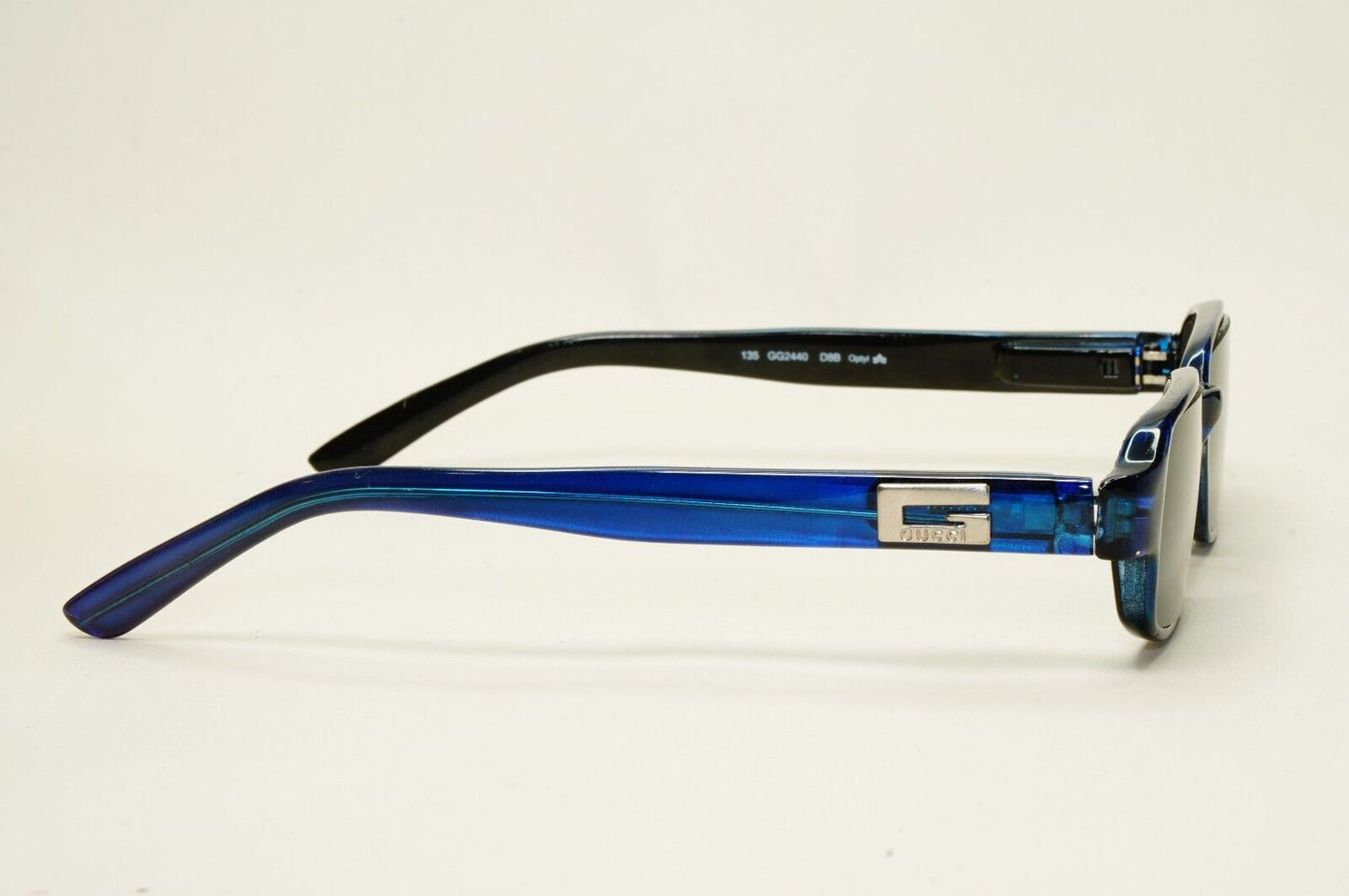 Gucci Sunglasses 1995 Vintage Blue Green Glass Lens Rectangle GG 2440 D8B 250924
