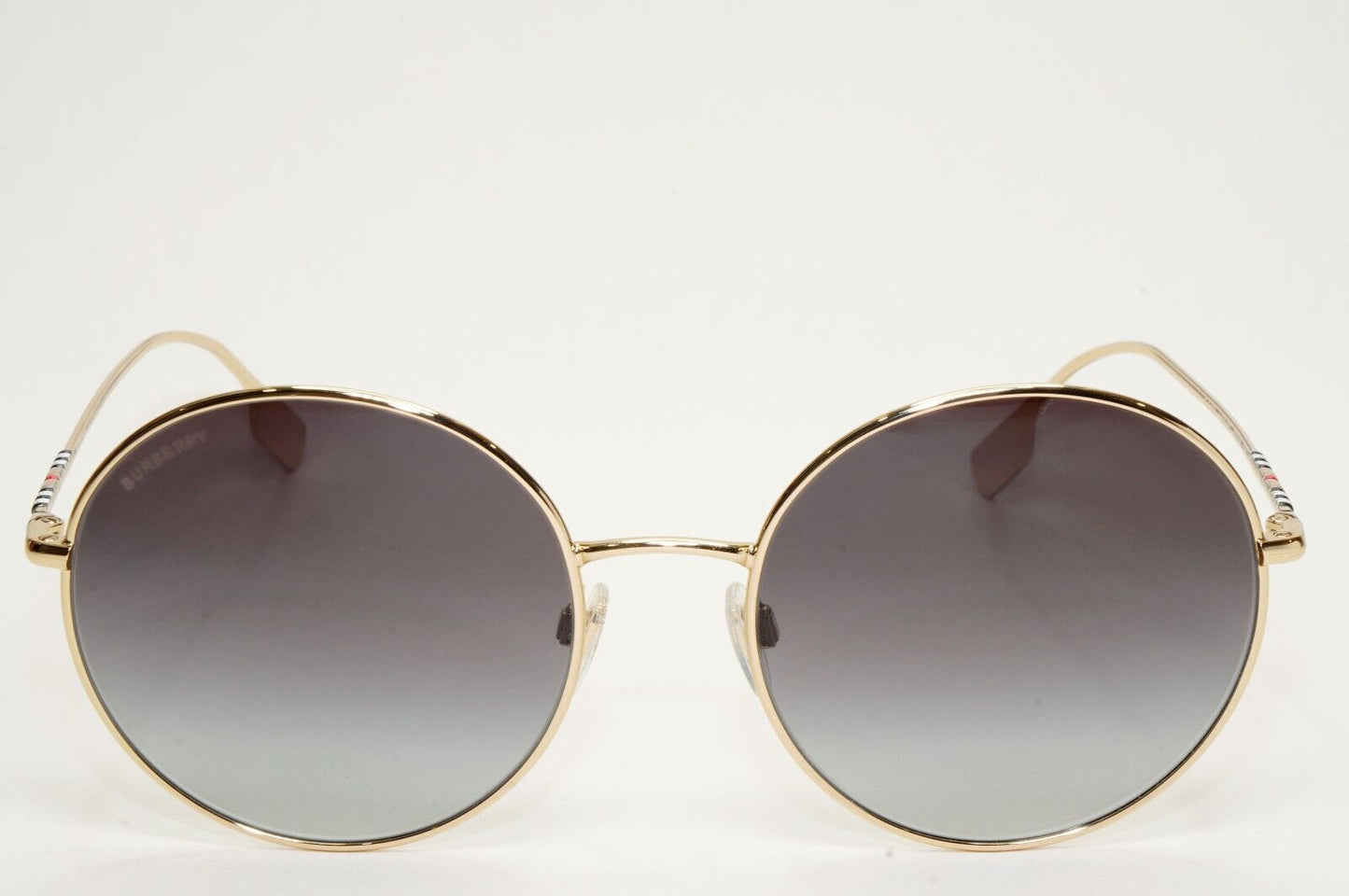 Burberry Sunglasses Round Gold Grey Gradient Metal Pippa BE 3132 1109/8G 58mm
