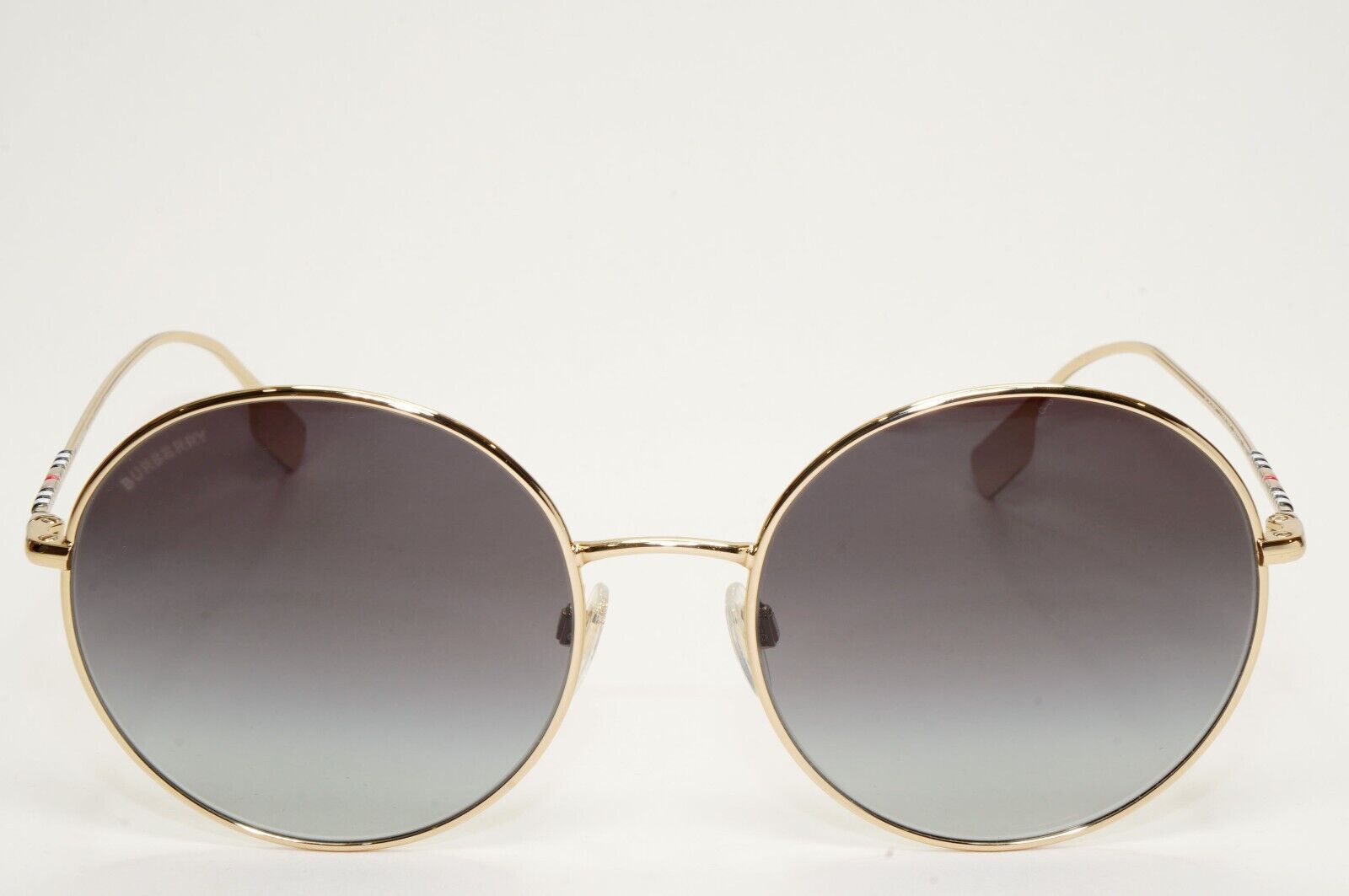 Burberry Sunglasses Round Gold Grey Gradient Metal Pippa BE 3132 1109/8G 58mm