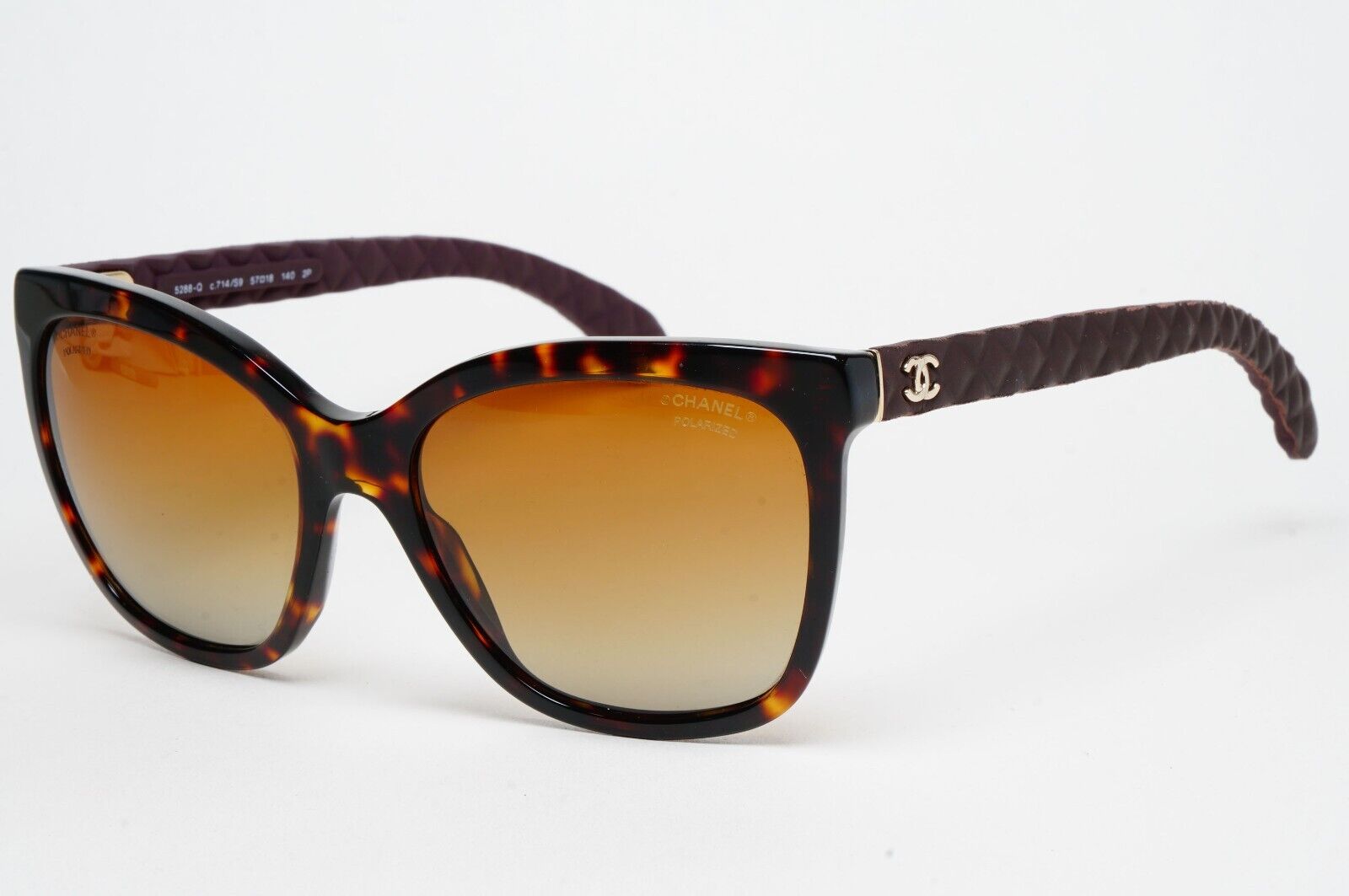 Chanel Sunglasses Polarized Brown Tortoise Gradient 5288-Q c.714/S9 57mm 261124